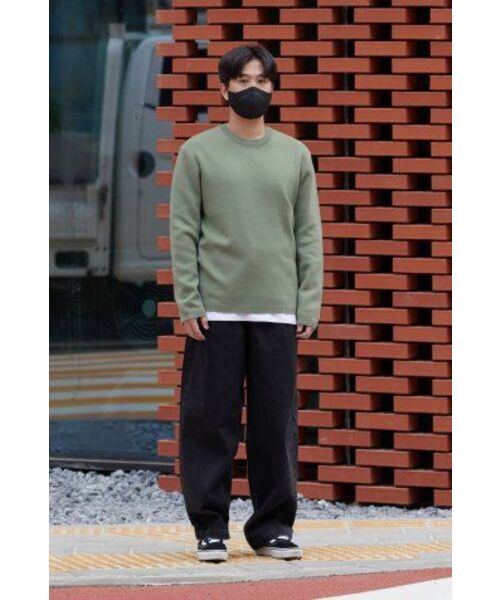 MUSINSA STANDARD（ムシンサスタンダード）の「ミニマルクルーネックニット [ペイルセージ]（ニット/セーター・メンズ・その他・SMALL/X-LARGE/XX-LARGE/LARGE）」の10枚目の写真
