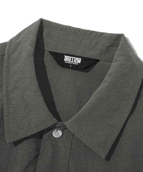 TRILLION(トリリオン)の「ユーティリティリップストップツーポケットワークハーフシャツ(GRAY)(シャツ/ブラウス・レディース・その他・MEDIUM/LARGE)」の6枚目の写真
