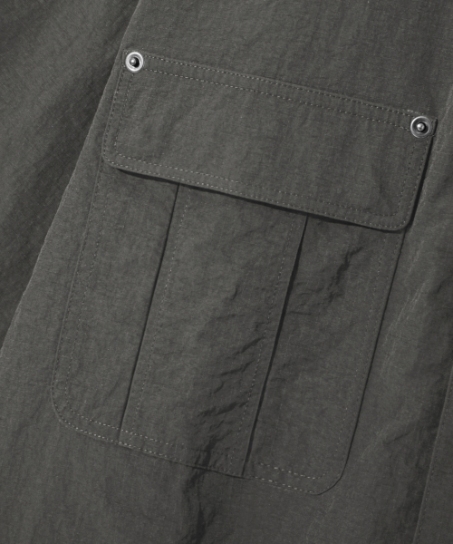 TRILLION(トリリオン)の「ユーティリティリップストップツーポケットワークハーフシャツ(GRAY)(シャツ/ブラウス・レディース・その他・MEDIUM/LARGE)」の7枚目の写真