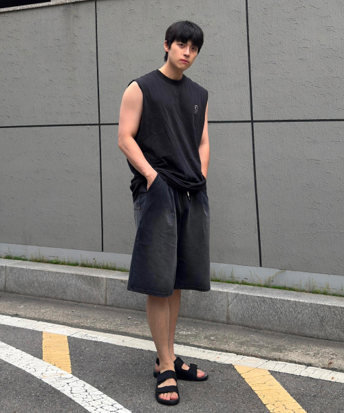 Verdnt（バーダント）の「ワンデニムテリースウェットバミューダショーツ[ブラック]（その他パンツ・レディース・ブラック・SMALL/MEDIUM/LARGE）」の9枚目の写真