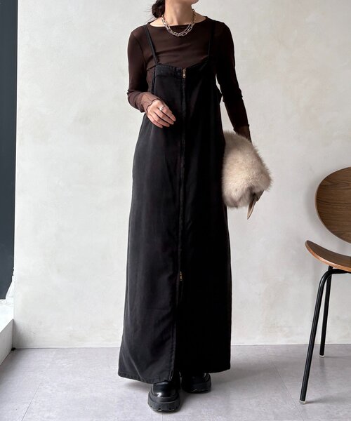 DouDou(ドゥドゥ)の「レースチュール切替シアーTEE(Tシャツ/カットソー・レディース・オフホワイト/ブラック/ブラウン・FREE)」の9枚目の写真