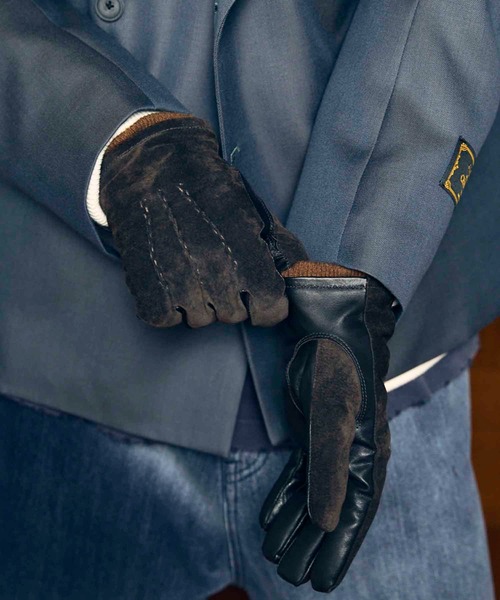 極美品！】MAISON SPECIAL ピッグスエード×ゴートレザーグローブ 極美