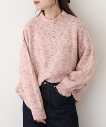 &soiree モックネックボリュームスリーブニット