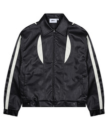 XTONZ（エクストーンズ）の「XJ120 WAVE TRACK VEGAN LEATHER JACKET (BLACK)（ライダースジャケット）」