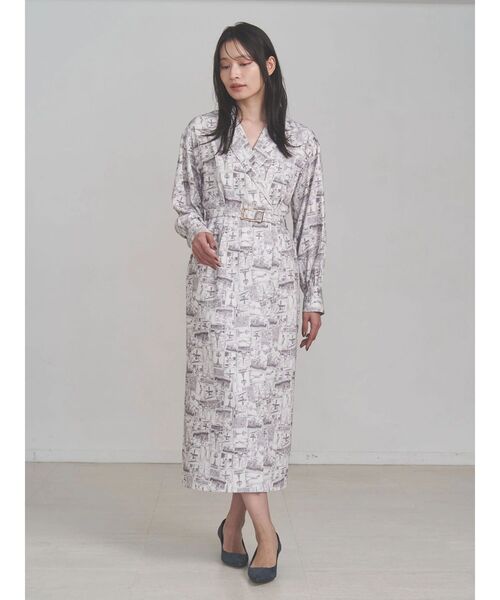 TONAL(トーナル)の「Parisモチーフテーラーワンピース(ワンピース・レディース・ベージュ/ネイビー・MEDIUM)」の22枚目の写真
