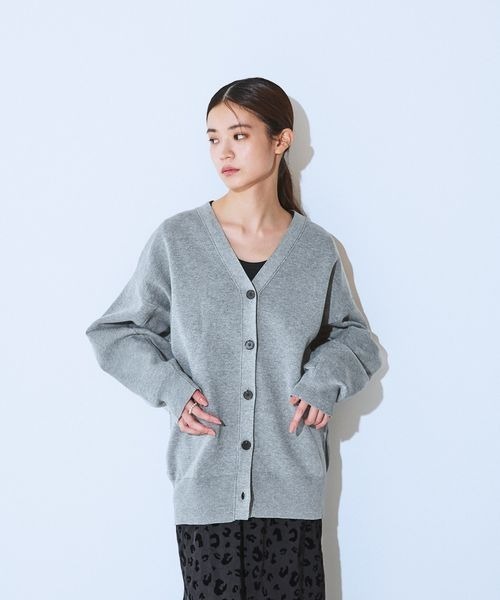 セール】12G WジャガードコクーンVニットカーディガン/629913