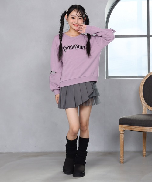 PINKHUNT ピンクハント アシンメトリー プリーツスカート 1148K