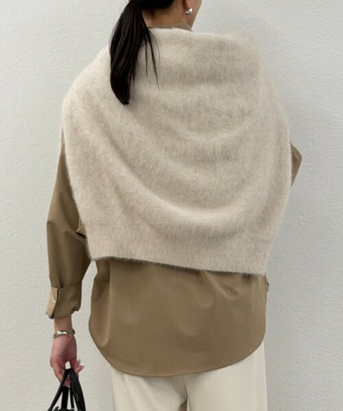 LOUNGEDRESS（ラウンジドレス）の「TR BIGシャツ（シャツ/ブラウス・レディース・ベージュ/ネイビー/オフホワイト・FREE）」の21枚目の写真