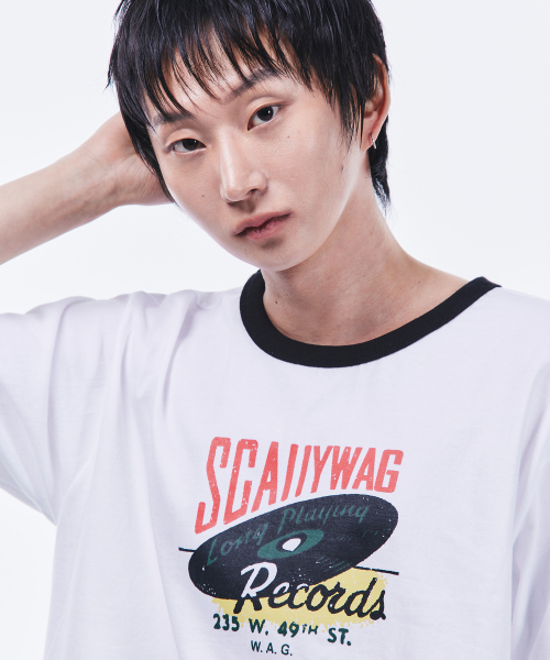 SCALLYWAG（スカリーワグ）の「レコードリンガーTシャツ[ホワイト]（Tシャツ/カットソー・レディース・その他・LARGE）」の6枚目の写真
