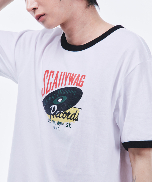 SCALLYWAG（スカリーワグ）の「レコードリンガーTシャツ[ホワイト]（Tシャツ/カットソー・レディース・その他・LARGE）」の7枚目の写真