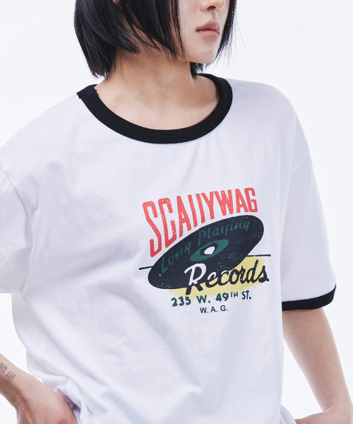 SCALLYWAG（スカリーワグ）の「レコードリンガーTシャツ[ホワイト]（Tシャツ/カットソー・レディース・その他・LARGE）」の10枚目の写真