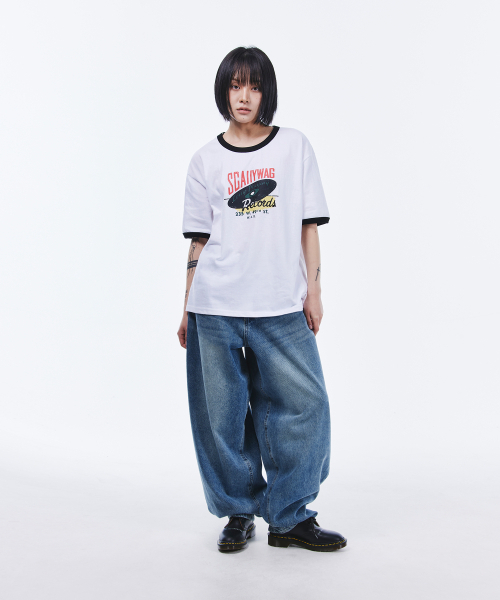 SCALLYWAG（スカリーワグ）の「レコードリンガーTシャツ[ホワイト]（Tシャツ/カットソー・レディース・その他・LARGE）」の11枚目の写真