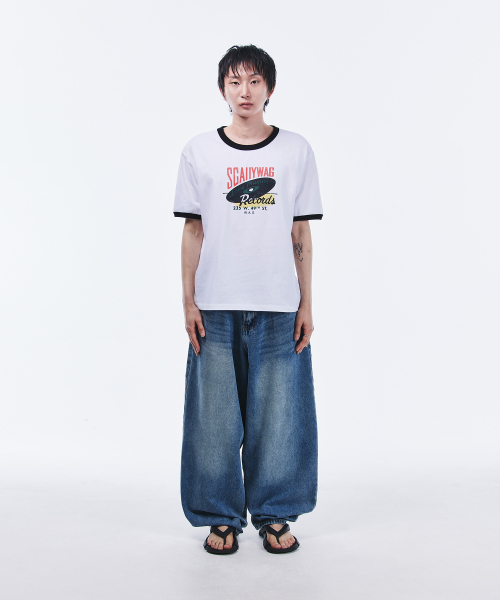 SCALLYWAG（スカリーワグ）の「レコードリンガーTシャツ[ホワイト]（Tシャツ/カットソー・レディース・その他・LARGE）」の12枚目の写真