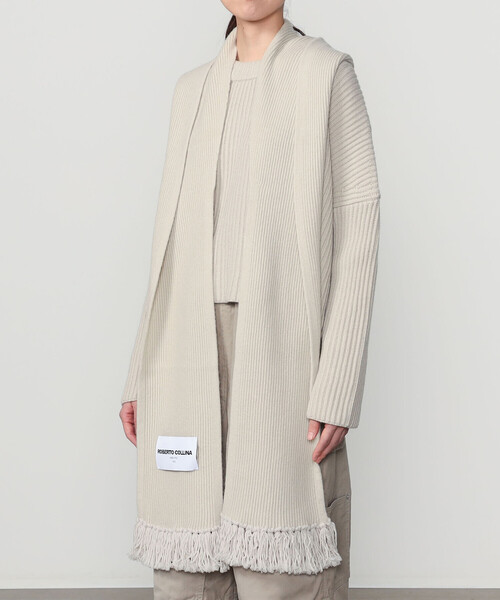 セール】roberto collina | ニット フードマフラー（ストール/ショール
