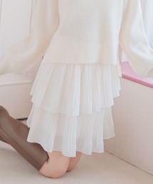 WILLSELECTION | プリーツティアードミニスカート(スカート)