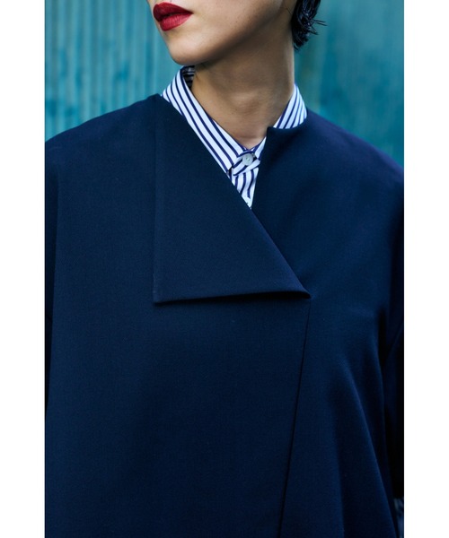 ENFOLD(エンフォルド)の「ダブルクロス サークルプルオーバー(Tシャツ/カットソー・レディース・ブラック/ダークネイビー/ホワイト系その他2・38)」の5枚目の写真