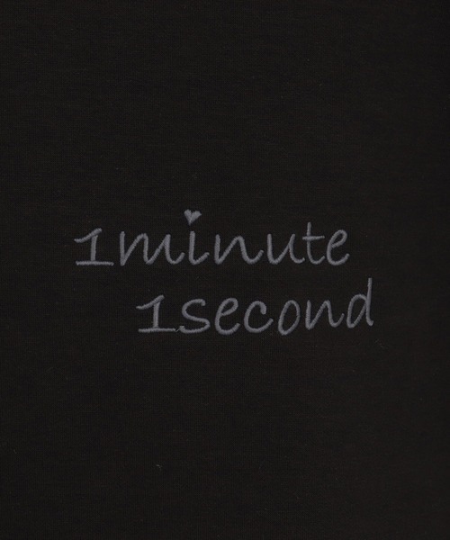 1minute 1second（ワンミニットワンセカンド）の「mpa4001-cursive embroidery cardboard knit nylon hoodie パーカー(1M26H040)（パーカー・メンズ・ブラック/ネイビー/ホワイト・S/M/L/XL）」の19枚目の写真