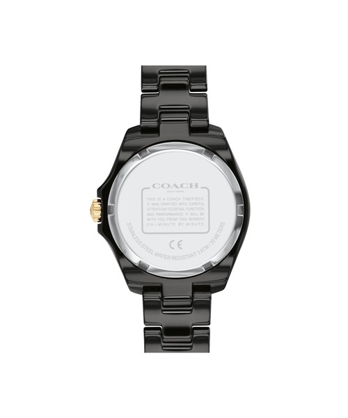 COACH(コーチ)の「【COACH】 コーチ PRESTON レディース ウォッチ セラミック(アナログ腕時計・レディース・ブラック/ホワイト/ピンク・FREE)」の5枚目の写真