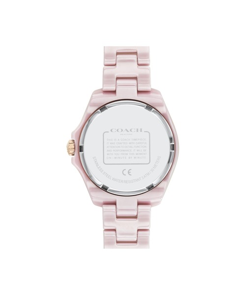 COACH(コーチ)の「【COACH】 コーチ PRESTON レディース ウォッチ セラミック(アナログ腕時計・レディース・ブラック/ホワイト/ピンク・FREE)」の7枚目の写真