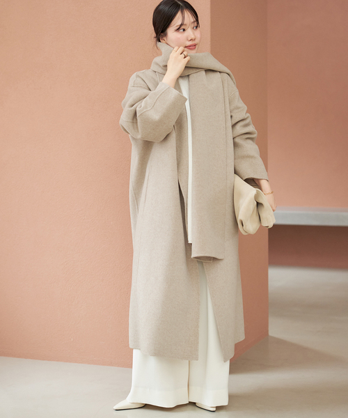 plage(プラージュ)の「《追加》ハミルトン ストール コート(その他アウター・レディース・ベージュ系その他/ブラック・36/38)」の11枚目の写真