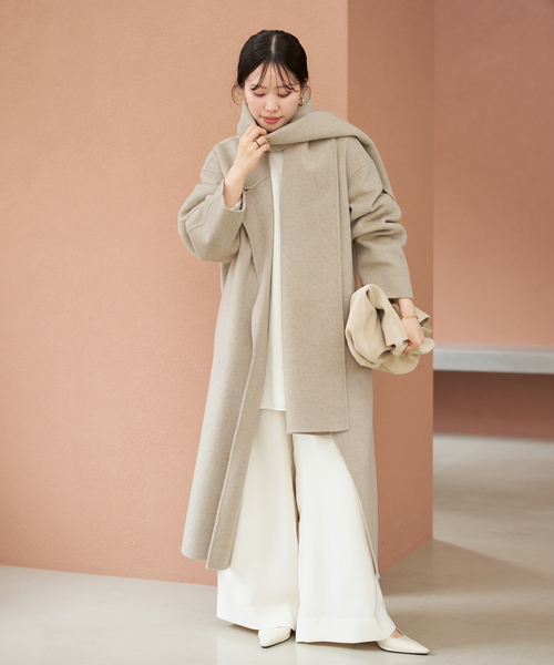 plage(プラージュ)の「《追加》ハミルトン ストール コート(その他アウター・レディース・ベージュ系その他/ブラック・36/38)」の13枚目の写真