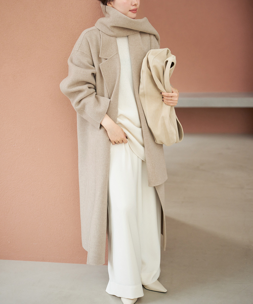 plage(プラージュ)の「《追加》ハミルトン ストール コート(その他アウター・レディース・ベージュ系その他/ブラック・36/38)」の14枚目の写真