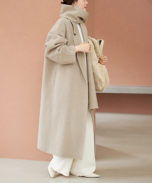 plage(プラージュ)の「《追加》ハミルトン ストール コート(その他アウター・レディース・ベージュ系その他/ブラック・36/38)」の15枚目の写真