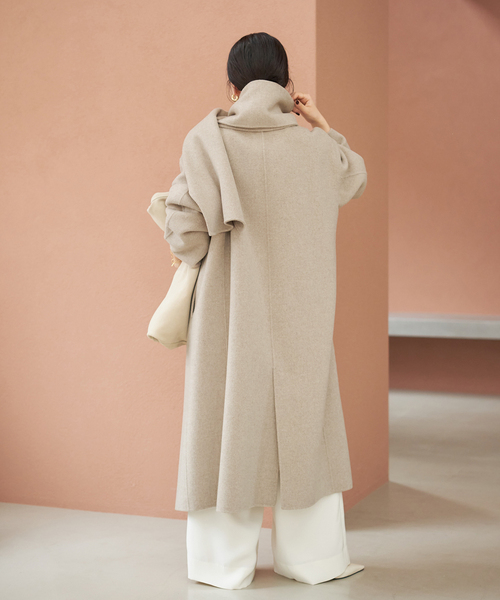 plage(プラージュ)の「《追加》ハミルトン ストール コート(その他アウター・レディース・ベージュ系その他/ブラック・36/38)」の9枚目の写真