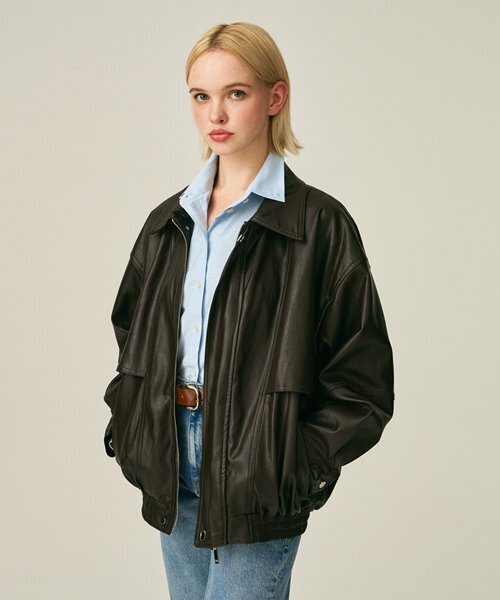LADY VOLUME(レディーボリューム)の「(UNISEX)9129# VINTAGE LEATHER JACKET_BROWN(ライダースジャケット・レディース・その他・LARGE/MEDIUM)」の1枚目の写真
