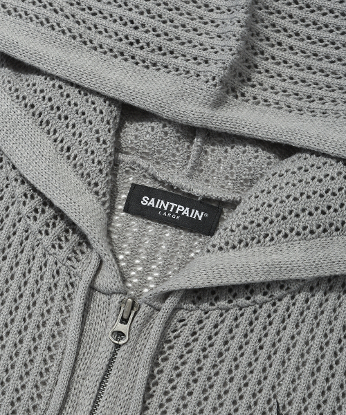 SAINTPAIN(セイントペイン)の「SPツインメッシュニットジップアップグレー(カーディガン/ボレロ・メンズ・その他・LARGE/MEDIUM)」の3枚目の写真