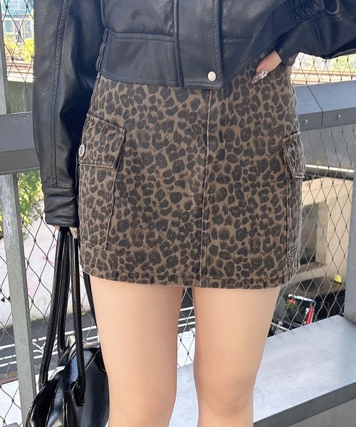 INGNI(イング)の「アソート柄カーゴミニスカート(デニムスカート・レディース・グレー/ブルー系その他4/ベージュ系7/カモフラージュ・FREE)」の1枚目の写真