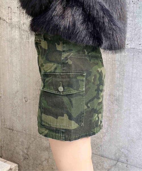 INGNI(イング)の「アソート柄カーゴミニスカート(デニムスカート・レディース・グレー/ブルー系その他4/ベージュ系7/カモフラージュ・FREE)」の19枚目の写真