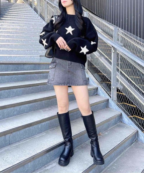 INGNI(イング)の「アソート柄カーゴミニスカート(デニムスカート・レディース・グレー/ブルー系その他4/ベージュ系7/カモフラージュ・FREE)」の16枚目の写真