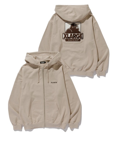 パーカー OG BOX ZIP UP HOODED SWEATSHIRT（パーカー）｜XLARGE（エクストラ