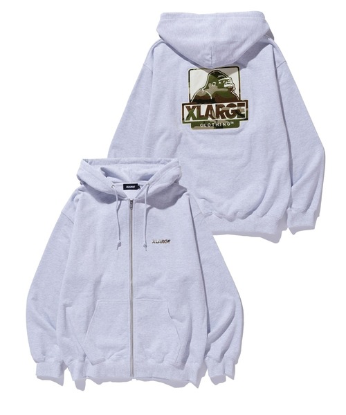 OG BOX ZIP UP HOODED SWEATSHIRT（パーカー）｜XLARGE（エクストラ