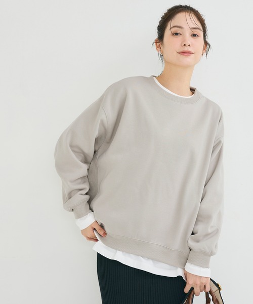 coca(coca)(コカ)の「裏起毛スウェット(スウェット・レディース・ブラック/グレイッシュベージュ/アイボリー/レッド・L/M/S)」の15枚目の写真
