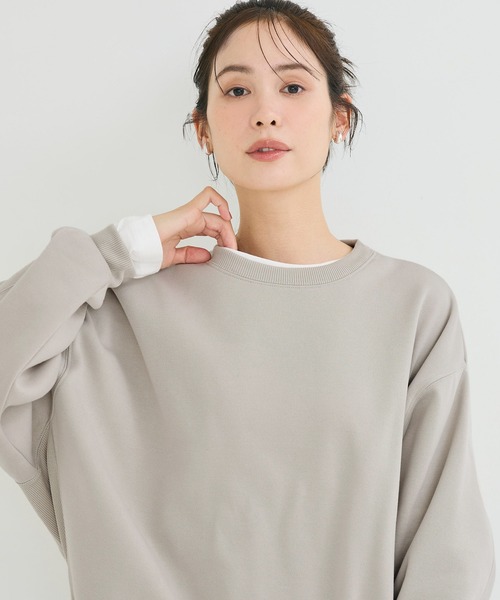 coca(coca)(コカ)の「裏起毛スウェット(スウェット・レディース・ブラック/グレイッシュベージュ/アイボリー/レッド・L/M/S)」の18枚目の写真