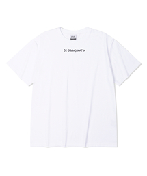 DE GRAND MATIN（ディグランドマーティン）の「FRONT LOGO TEE_WHITE（Tシャツ/カットソー）」