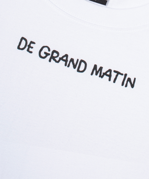 DE GRAND MATIN(ディグランドマーティン)の「FRONT LOGO TEE_WHITE(Tシャツ/カットソー・レディース・その他・LARGE)」の4枚目の写真