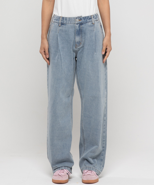 CHAMBROS（チャンブロス）の「ノンフェイドワイドデニムパンツ[ライトブルー]（デニムパンツ・レディース・その他・SMALL/MEDIUM/X-LARGE/XX-LARGE/LARGE）」の18枚目の写真