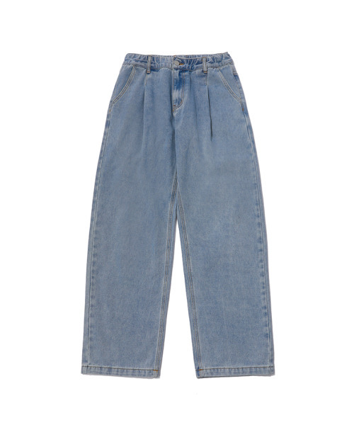 CHAMBROS（チャンブロス）の「ノンフェイドワイドデニムパンツ[ライトブルー]（デニムパンツ・レディース・その他・SMALL/MEDIUM/X-LARGE/XX-LARGE/LARGE）」の19枚目の写真