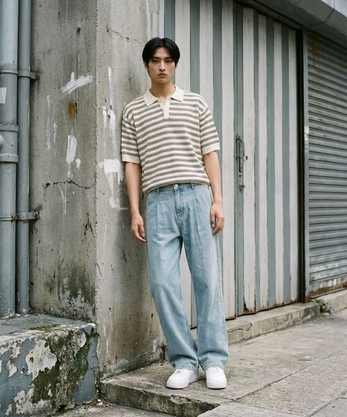CHAMBROS（チャンブロス）の「ノンフェイドワイドデニムパンツ[ライトブルー]（デニムパンツ・レディース・その他・SMALL/MEDIUM/X-LARGE/XX-LARGE/LARGE）」の21枚目の写真