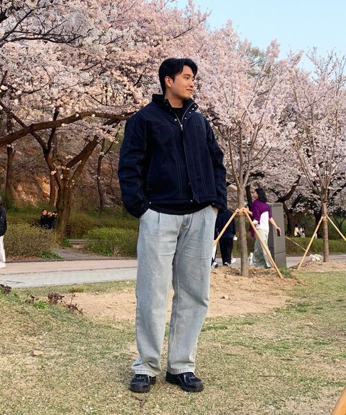CHAMBROS（チャンブロス）の「ノンフェイドワイドデニムパンツ[ライトブルー]（デニムパンツ・レディース・その他・SMALL/MEDIUM/X-LARGE/XX-LARGE/LARGE）」の15枚目の写真