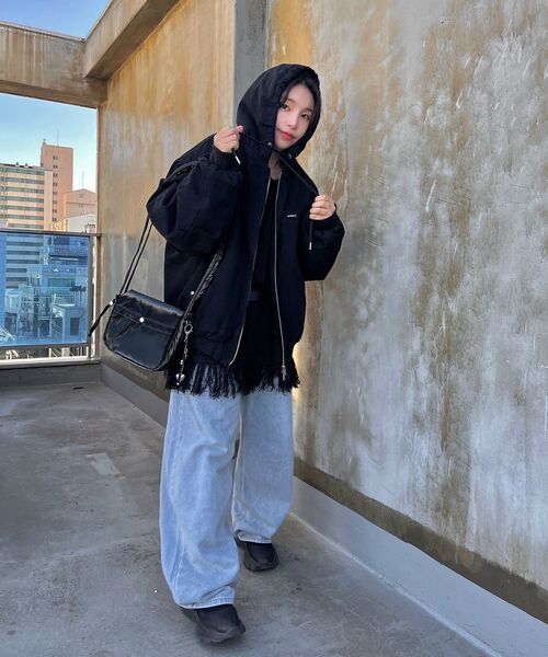 CHAMBROS（チャンブロス）の「ノンフェイドワイドデニムパンツ[ライトブルー]（デニムパンツ・レディース・その他・SMALL/MEDIUM/X-LARGE/XX-LARGE/LARGE）」の5枚目の写真