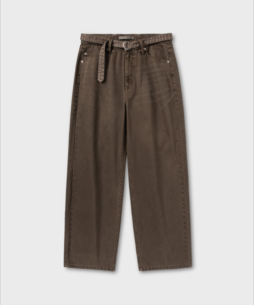 NONBLANK(ノンブランク)の「ダイングデニムパンツ_BROWN(デニムパンツ・メンズ・ブラウン・MEDIUM/LARGE/X-LARGE)」の1枚目の写真