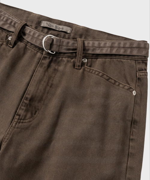 NONBLANK(ノンブランク)の「ダイングデニムパンツ_BROWN(デニムパンツ・メンズ・ブラウン・MEDIUM/LARGE/X-LARGE)」の5枚目の写真