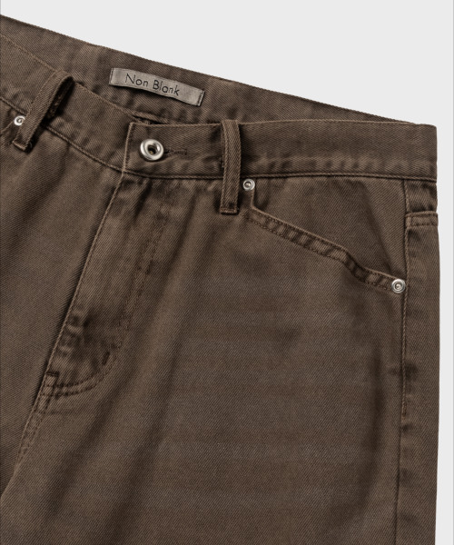 NONBLANK(ノンブランク)の「ダイングデニムパンツ_BROWN(デニムパンツ・メンズ・ブラウン・MEDIUM/LARGE/X-LARGE)」の7枚目の写真