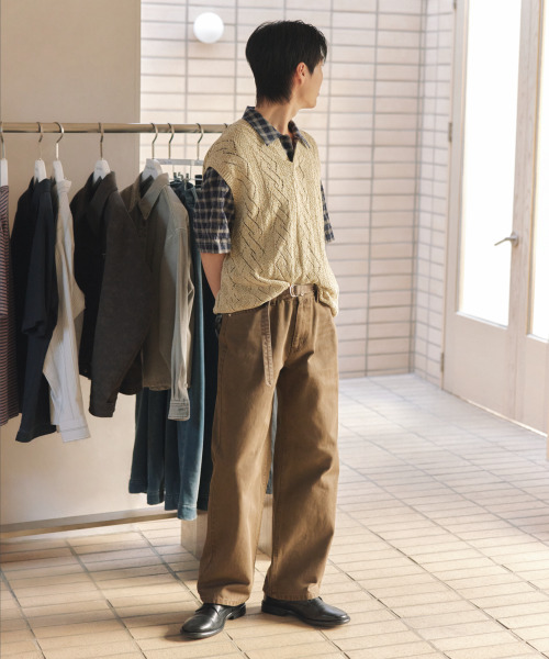 NONBLANK(ノンブランク)の「ダイングデニムパンツ_BROWN(デニムパンツ・メンズ・ブラウン・MEDIUM/LARGE/X-LARGE)」の12枚目の写真