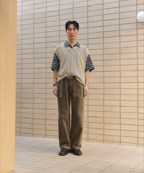 NONBLANK(ノンブランク)の「ダイングデニムパンツ_BROWN(デニムパンツ・メンズ・ブラウン・MEDIUM/LARGE/X-LARGE)」の13枚目の写真