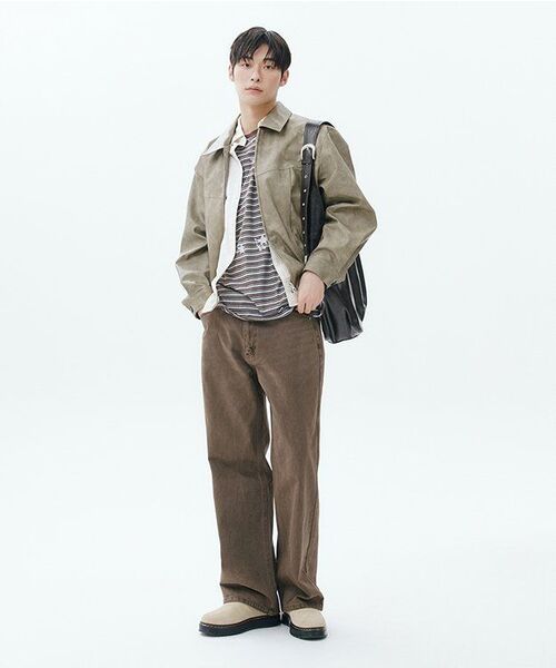 NONBLANK(ノンブランク)の「ダイングデニムパンツ_BROWN(デニムパンツ・メンズ・ブラウン・MEDIUM/LARGE/X-LARGE)」の12枚目の写真